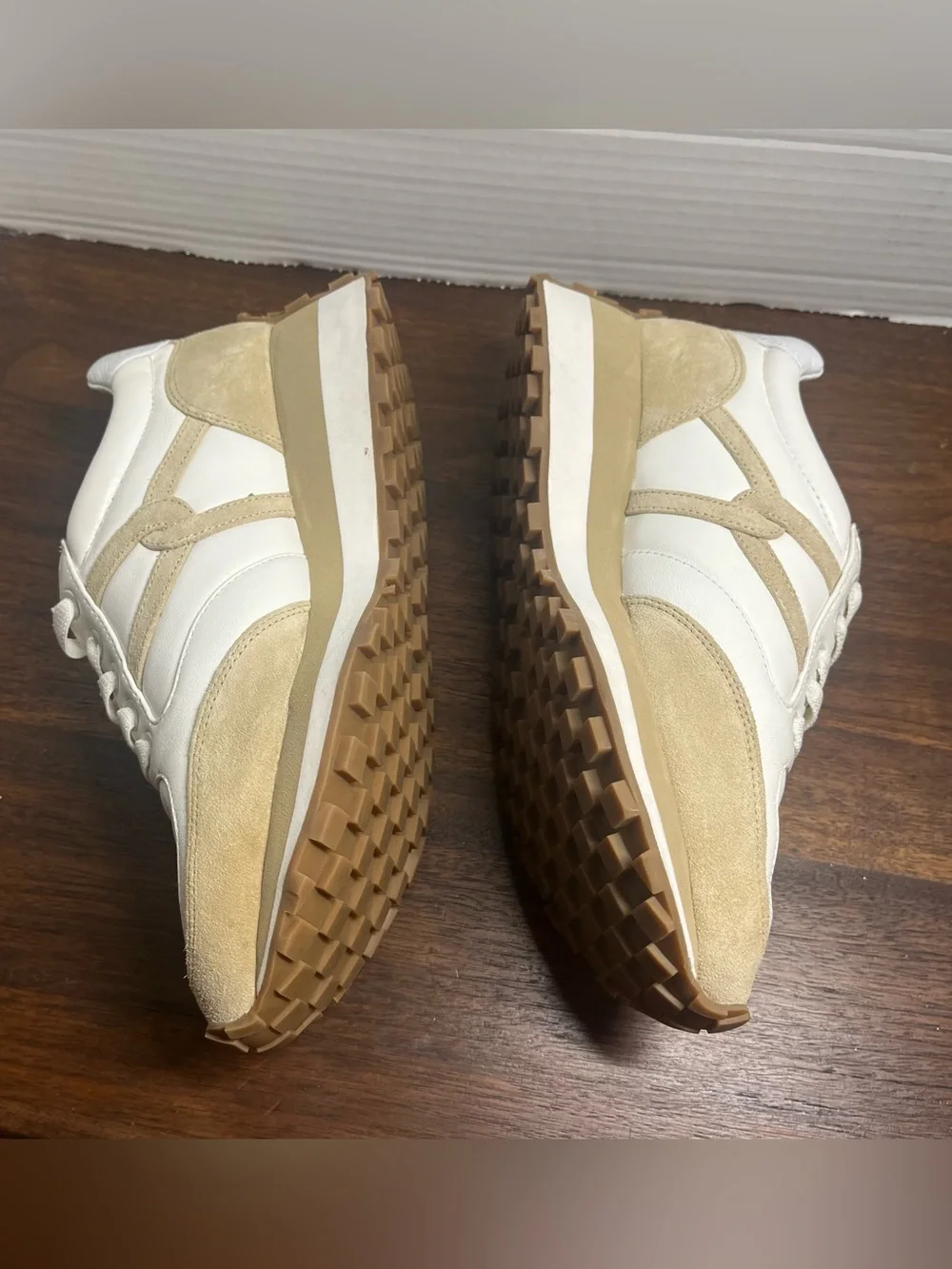 Veronica Beard Valentina Women's Palermo Leather Suede Platform Sneakers Size 8 - Picture 5 of 9